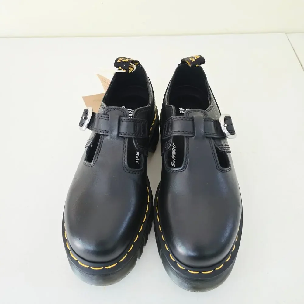 Dr. Martens Audrick T-Bar Platform Mary Janes Women’s 7 Black NWT